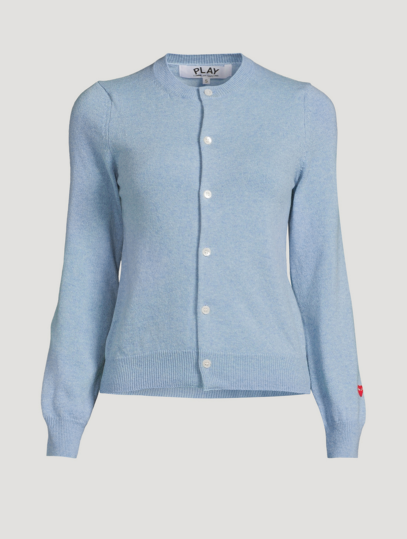 COMME DES GARÇONS PLAY Wool Cardigan | Holt Renfrew
