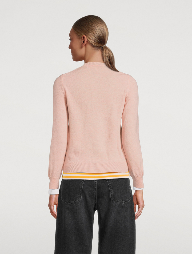 COMME DES GARÇONS PLAY Wool Cardigan | Holt Renfrew