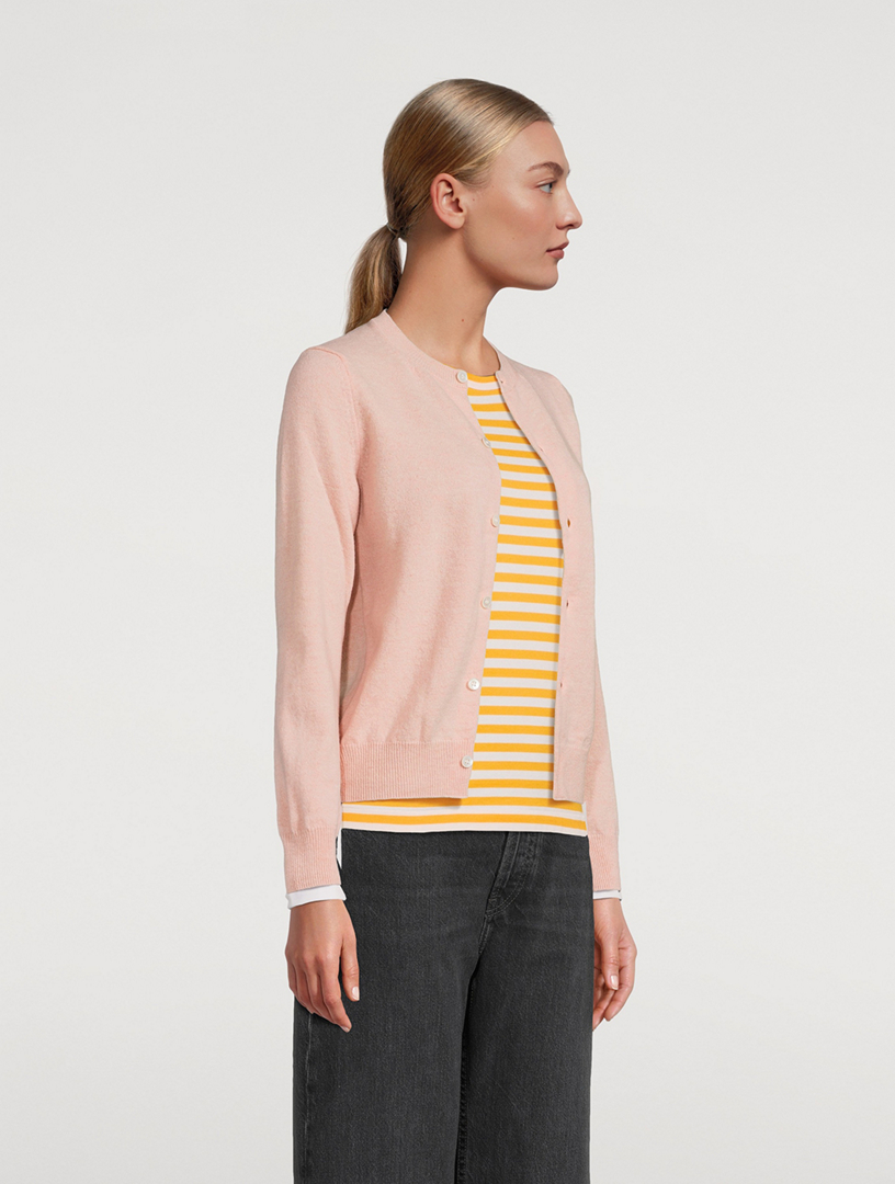 COMME DES GARÇONS PLAY Wool Cardigan | Holt Renfrew