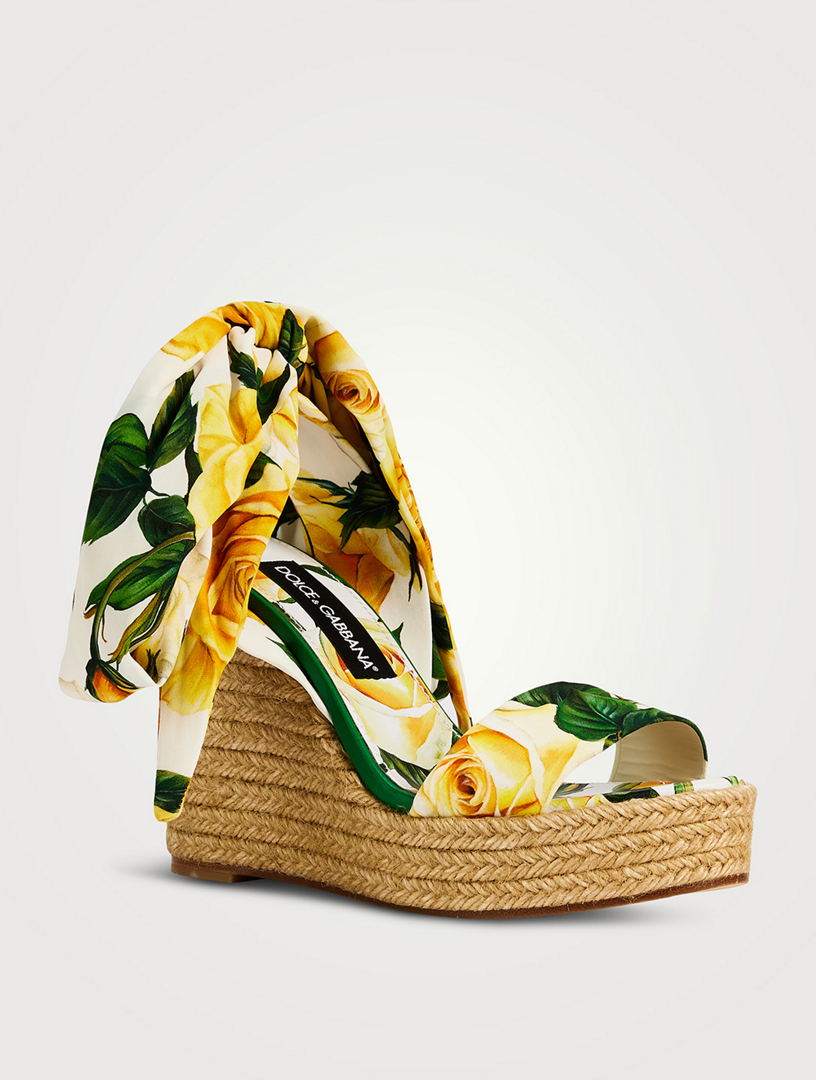 D&G DOLCE&GABBANA Wedge Sole Sandals DOLCE GABBANA