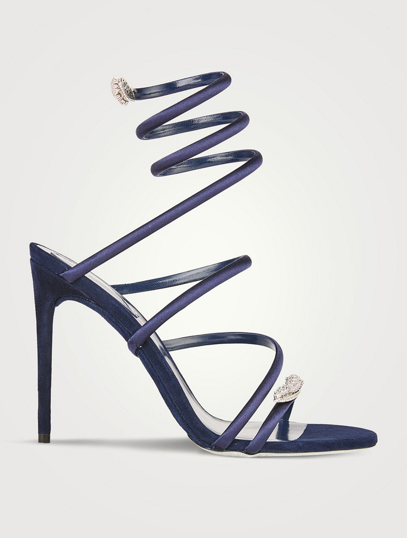 Serpente Satin Sandals