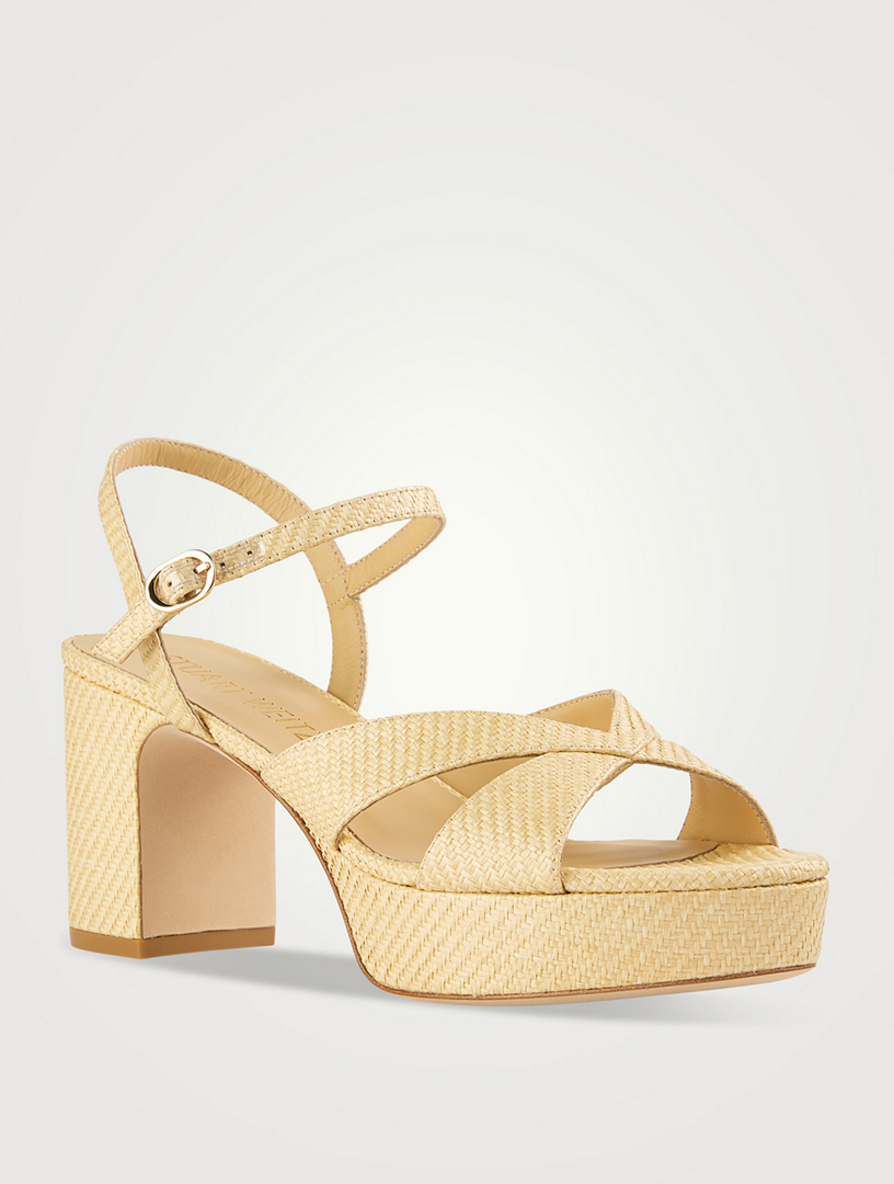 Carmen Raffia Platform Sandals