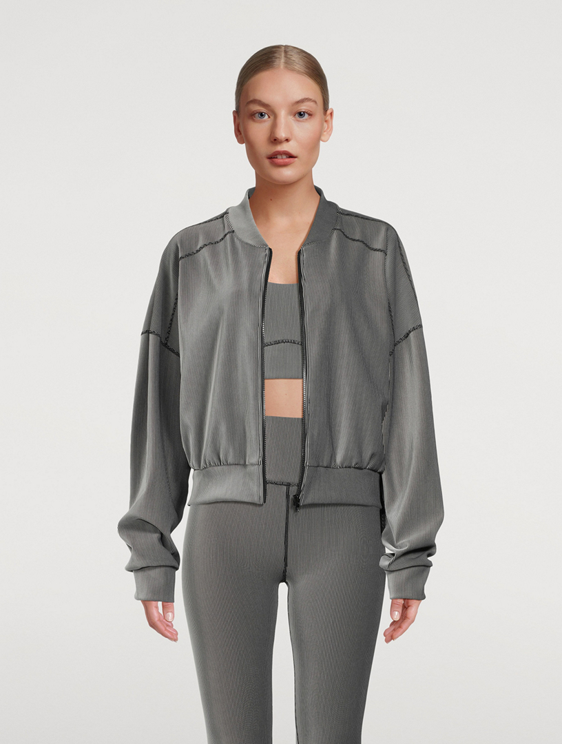 Stripe Ribbed Jacket