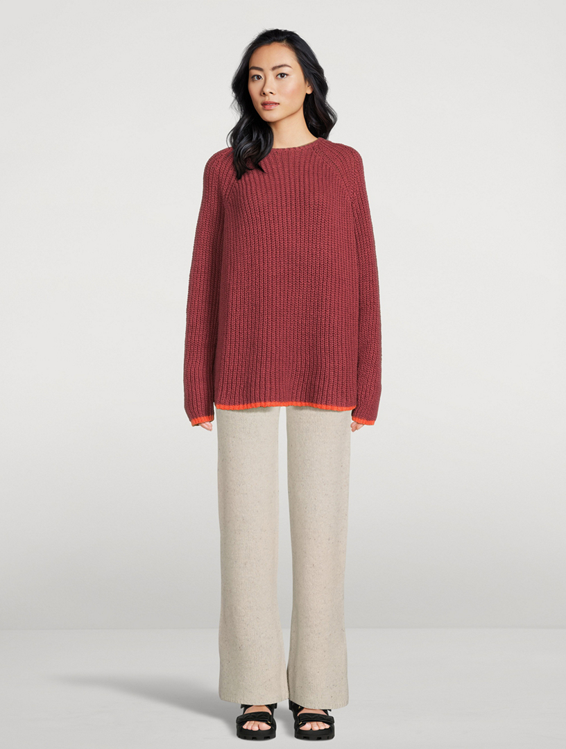 ZULU & ZEPHYR Contrast Rib Knit Sweater | Holt Renfrew