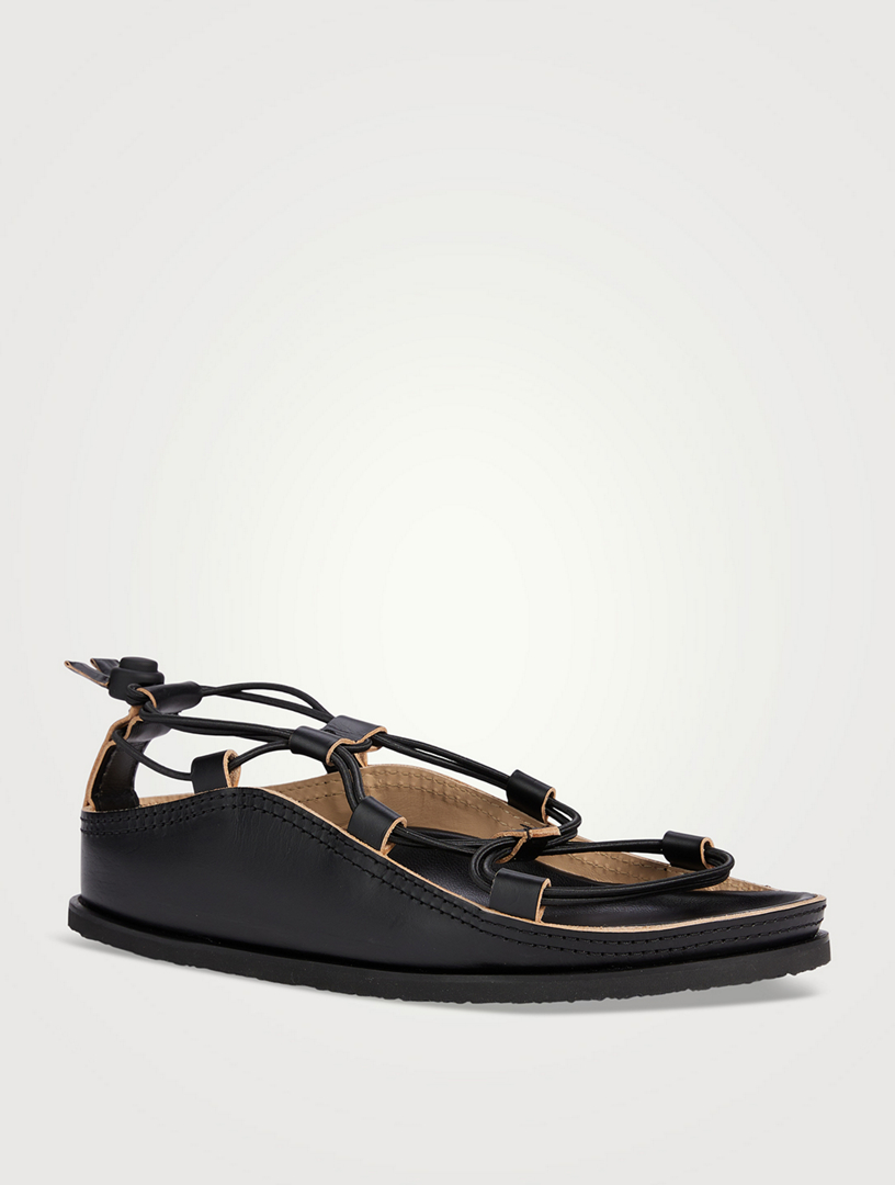 LEMAIRE Fussbett Leather Spartan Sandals | Holt Renfrew