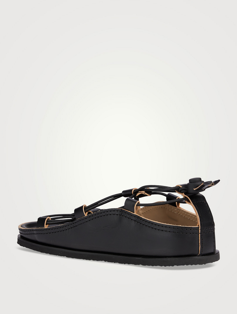 LEMAIRE Fussbett Leather Spartan Sandals | Holt Renfrew