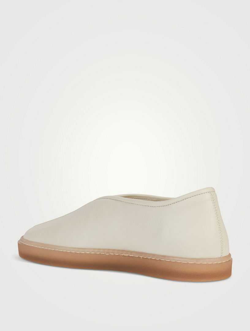 Piped Leather Sneakers