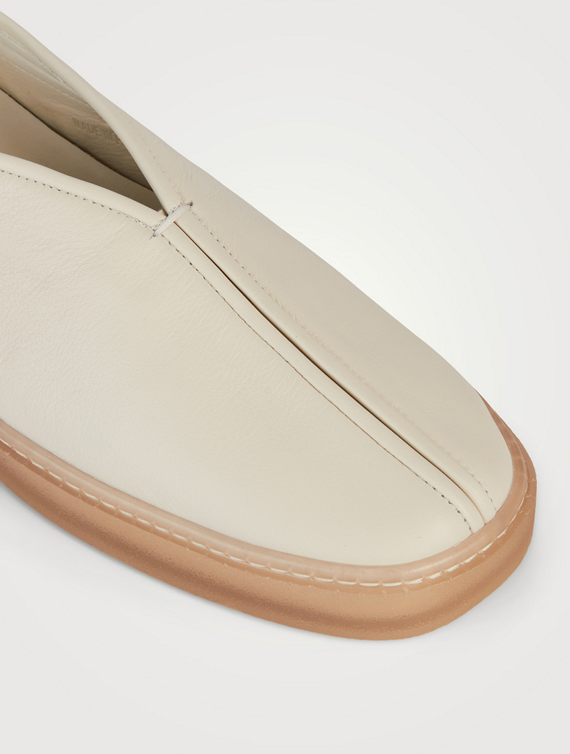Piped Leather Sneakers
