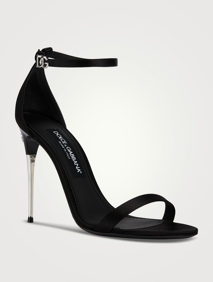 【関税送料込】DOLCE&GABBANA Keira Slide Sandal ブラック DOLCE & GABBANA Keira Satin Sandals | Holt Renfrew