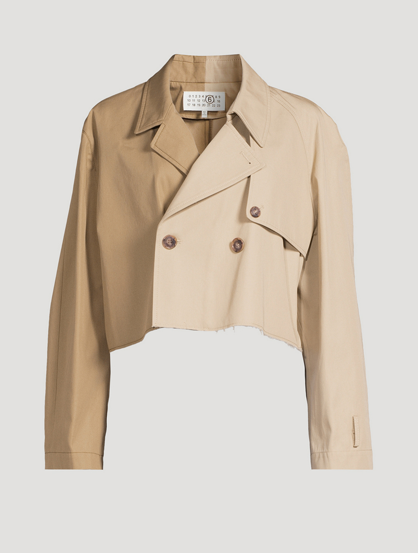 Spliced Trench Coat