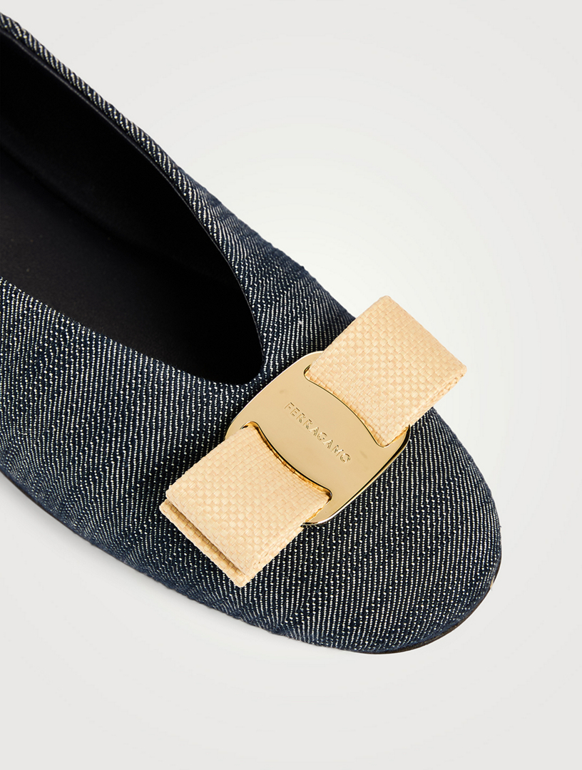 Vanna Denim Ballet Flats