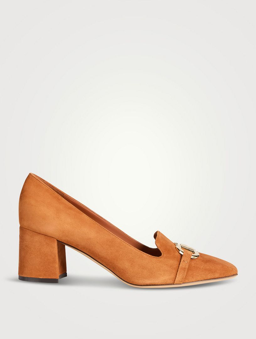 FERRAGAMO Women S Mirelle Block Heel Pumps Cognac