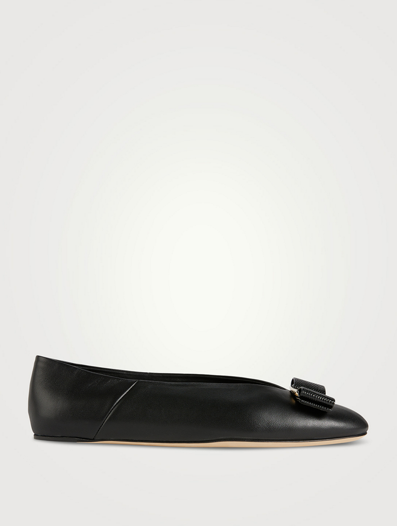 Ferragamo Black Flats 6