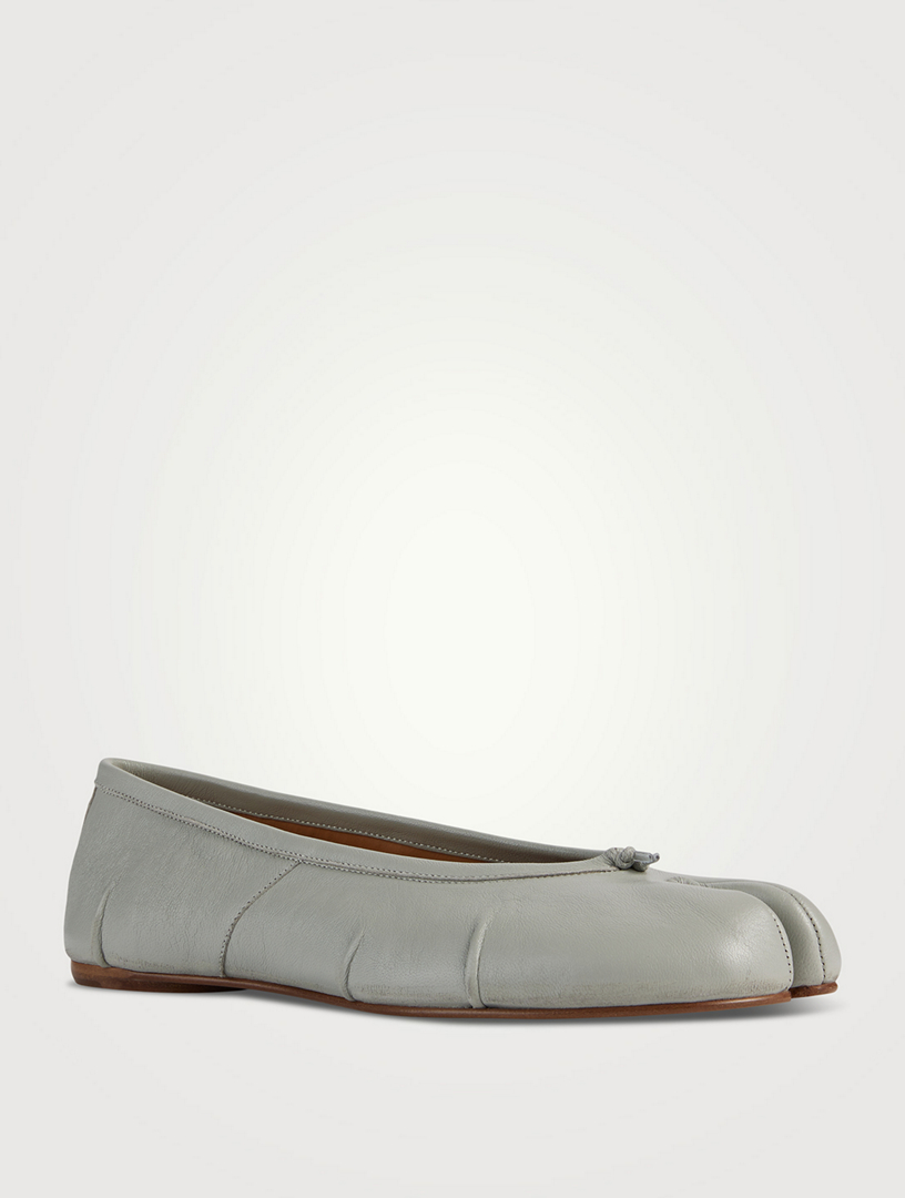 MAISON MARGIELA Tabi Leather Ballerina Flats | Holt Renfrew