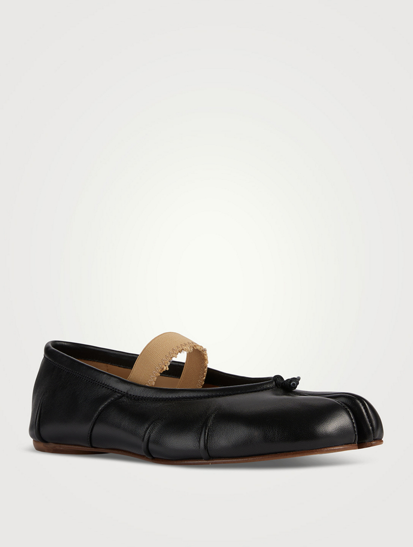 Tabi Leather Ballerina Flats