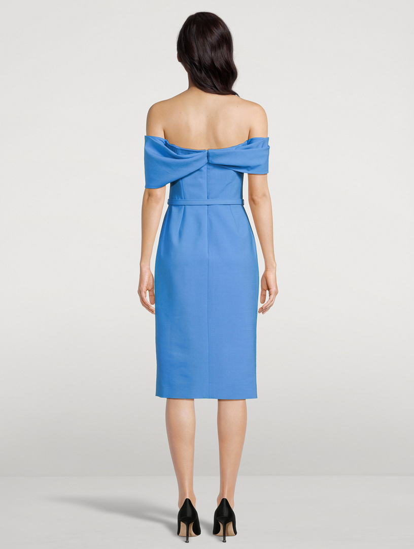 Off-The-Shoulder Midi Dress