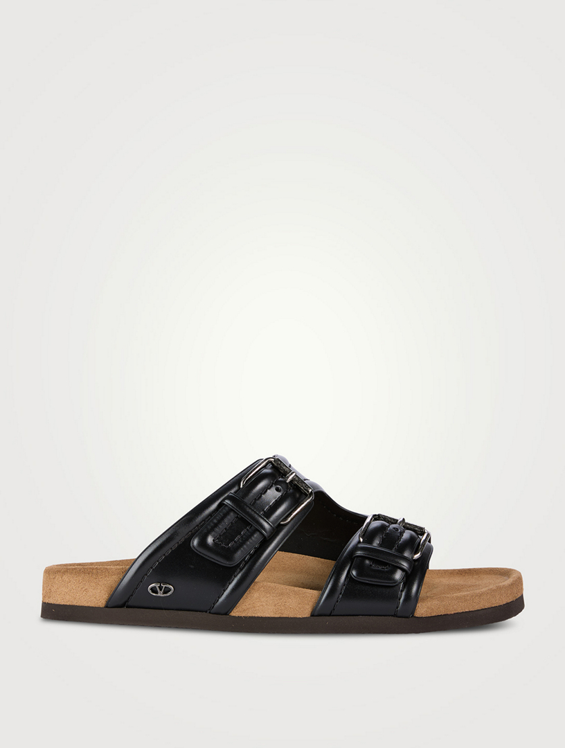 Fussfriend Leather Slide Sandals