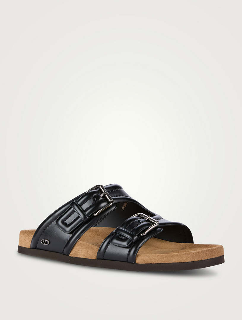 Fussfriend Leather Slide Sandals