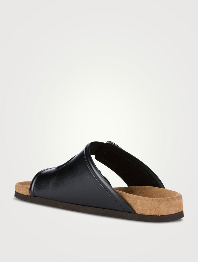 Fussfriend Leather Slide Sandals