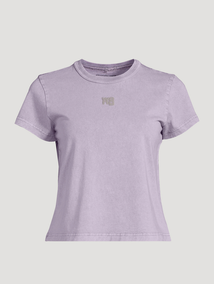 Alexander Wang Essential Muscle Cotton Jersey T-shirt in Pink