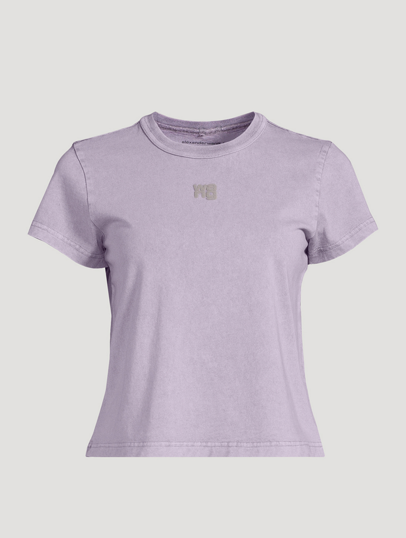 allbrand365 designer Womens Reflective V-Neck T-Shirt,Lavender  Lustre,Medium