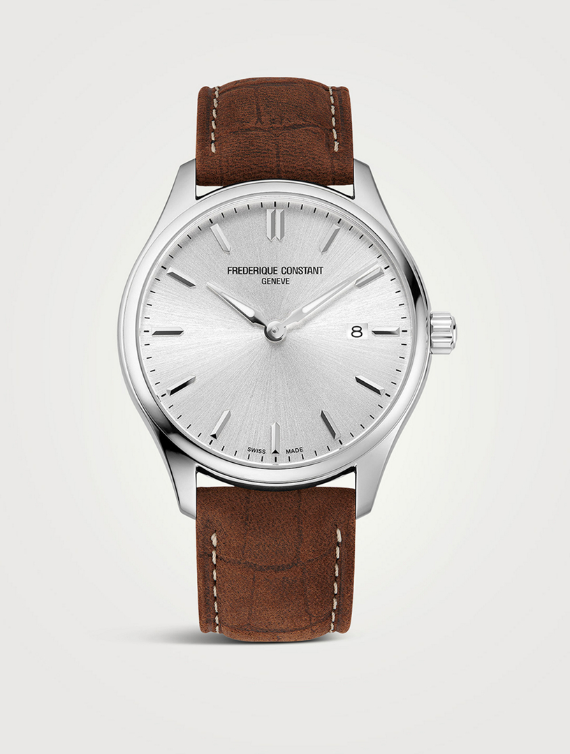 Classics Quartz Leather Strap Watch