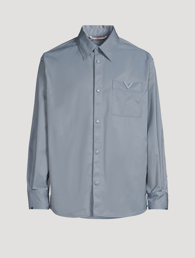 ★★ ★★ nylon blouson shirt T22F1WSH070WT2C1G VALENTINO Nylon Shirt Jacket | Holt Renfrew