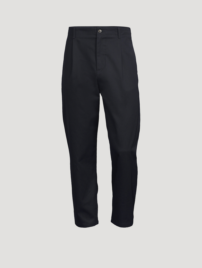 Cropped Cotton Trousers