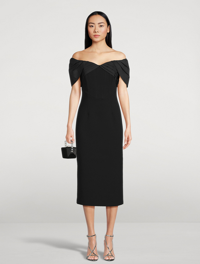 Juliana Off-The-Shoulder Midi Dress