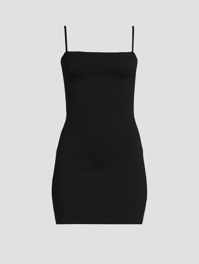 Gray & Black Square Neck Minidress & Shirt Set by Alexander Wang on Sale