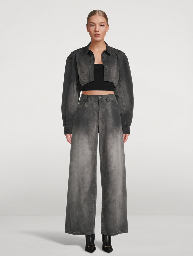 Cotton Low-Rise Pants