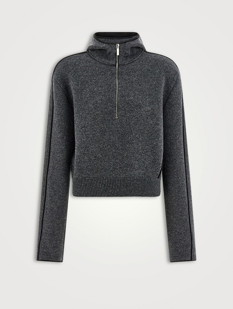 Knit Half-Zip Hoodie