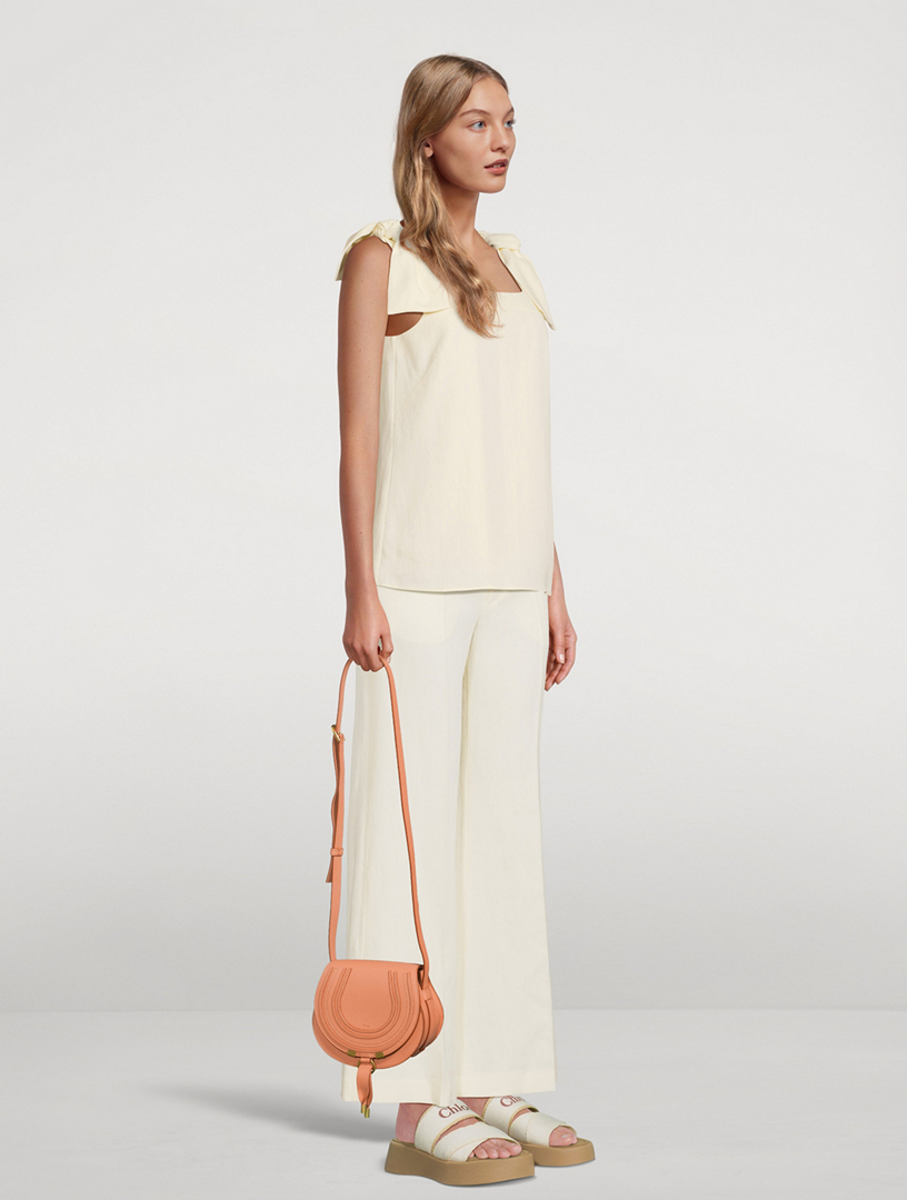 CHLOE Small Marcie Leather Saddle Bag Holt Renfrew