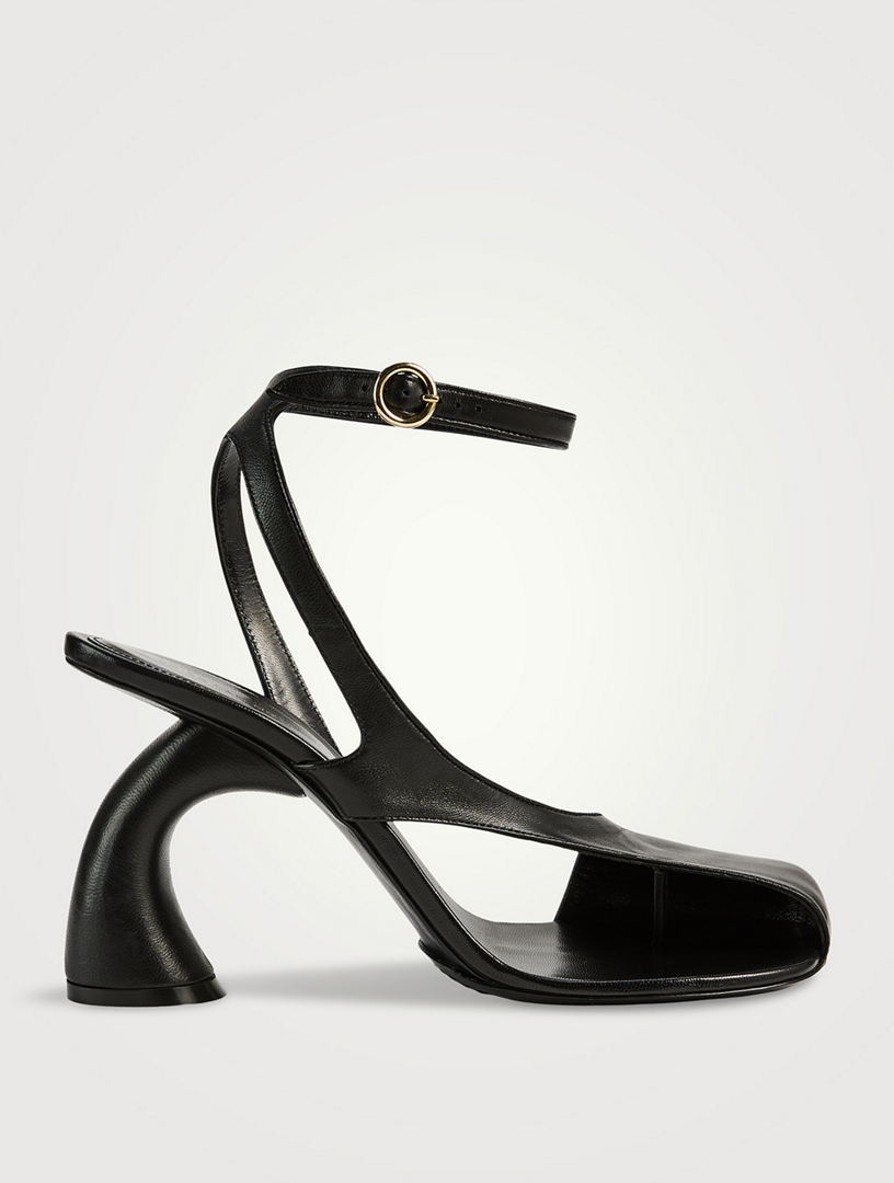 DRIES VAN NOTEN Virgo Asymmetric Leather Sandals