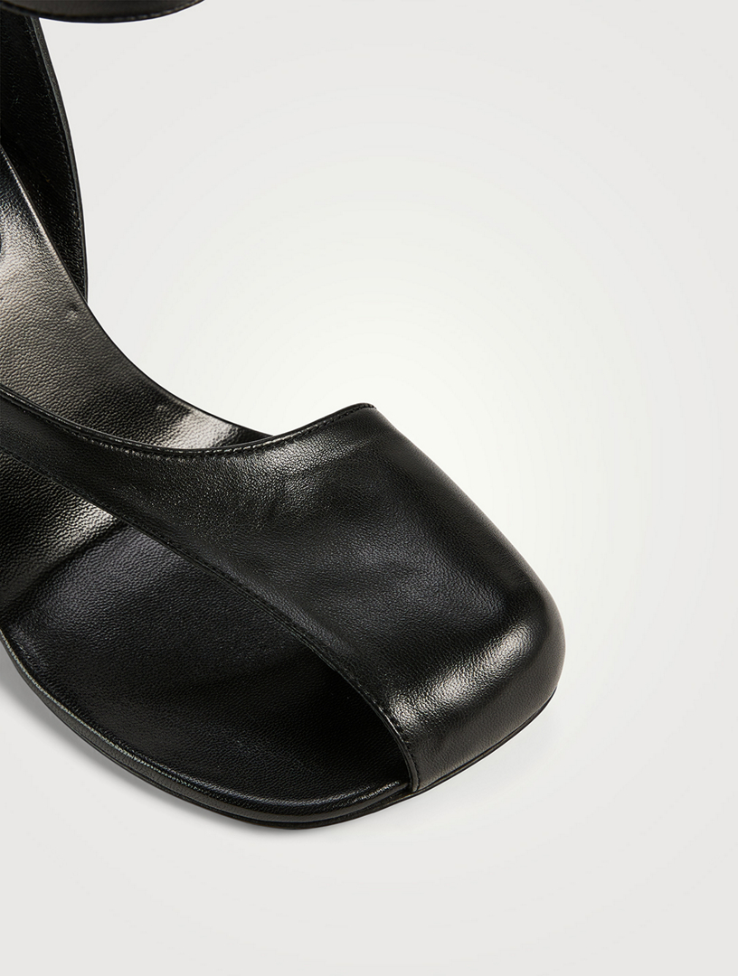 DRIES VAN NOTEN Virgo Asymmetric Leather Sandals | Holt Renfrew