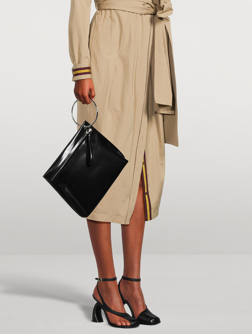 Dries Van Noten ブラック アシンメトリー ヒール Leather pumps - Autumn-Winter Women | Dries Van Noten