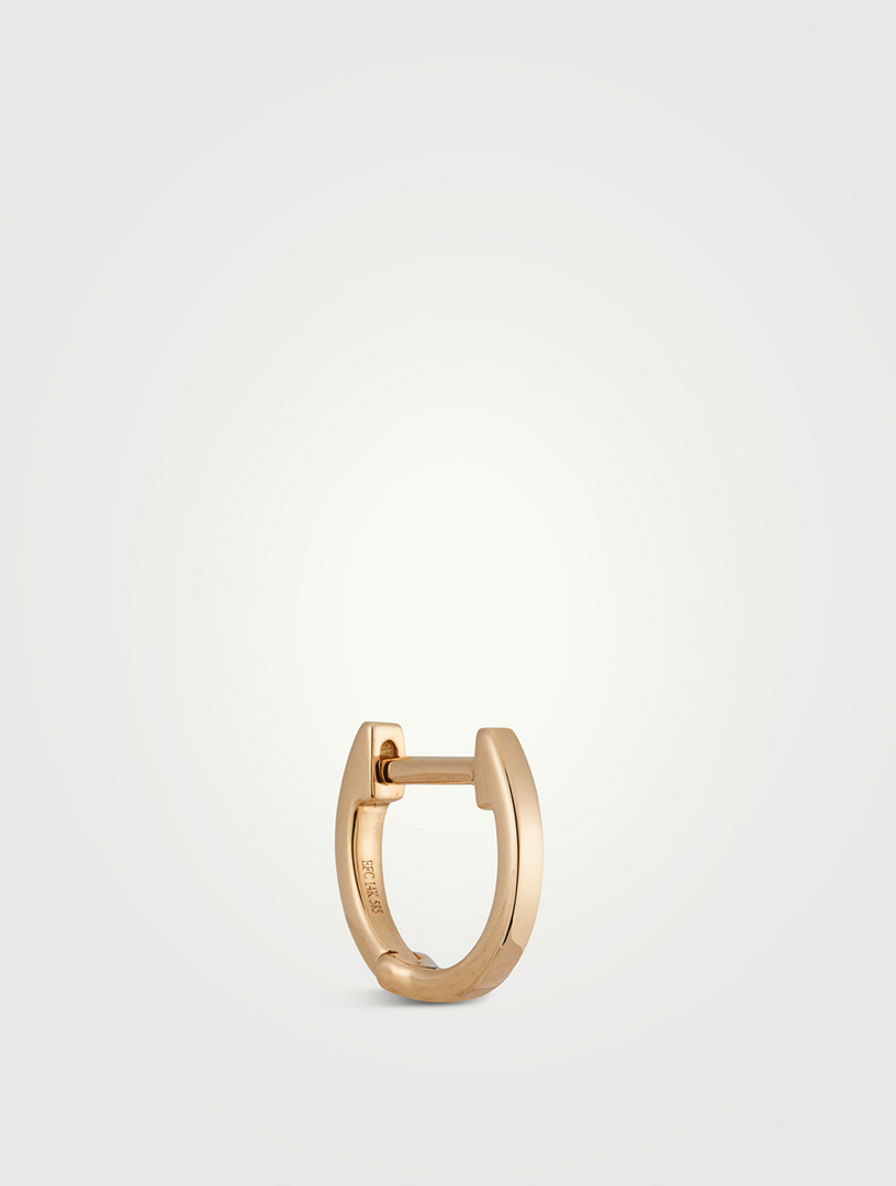 Mini 14K Gold Huggie Hoop Earring