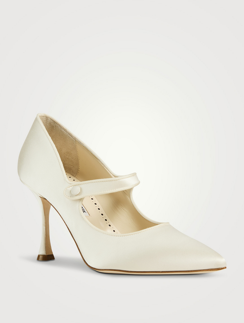 Camparinew Satin Mary Jane Pumps