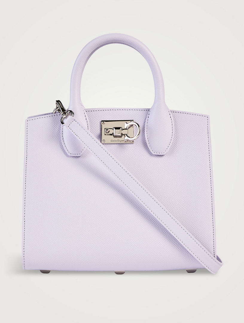 FERRAGAMO Small Studio Leather Top Handle Bag Holt Renfrew