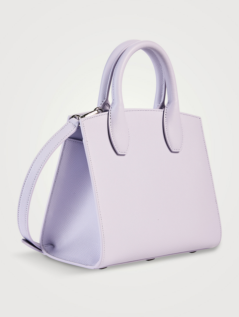 Small Studio Leather Top Handle Bag