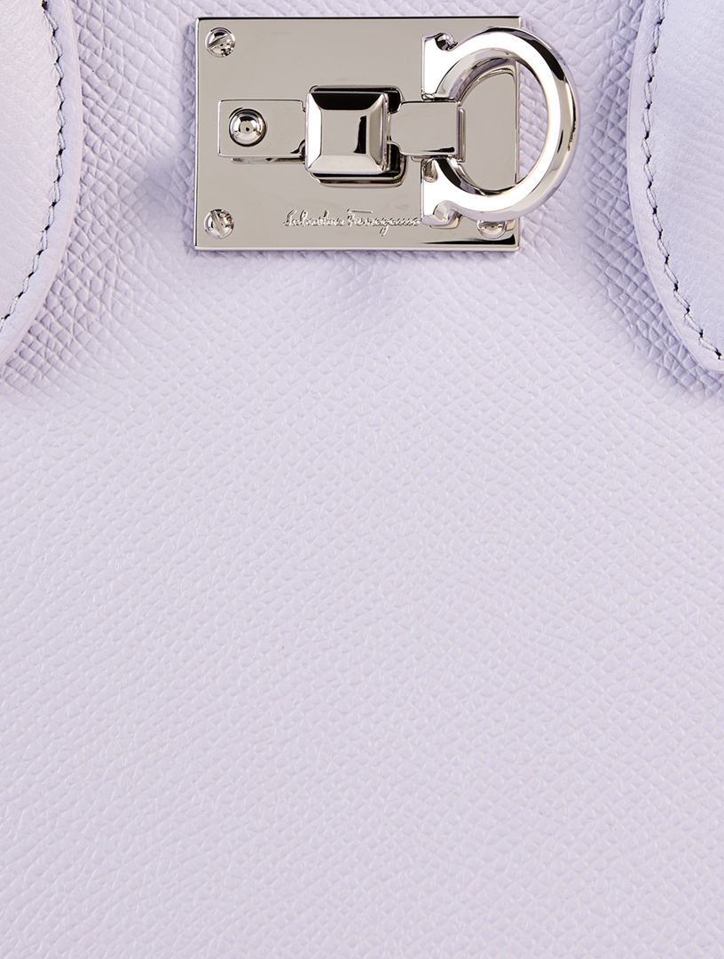Small Studio Leather Top Handle Bag