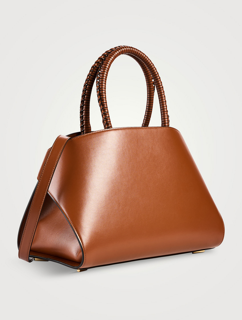 Small Hug Leather Satchel
