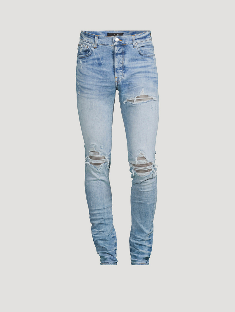 Purple Brand Light-blue denim jeans - ShopStyle