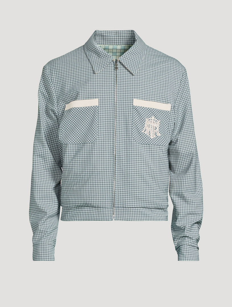Reversible Jacket Micro Check Print