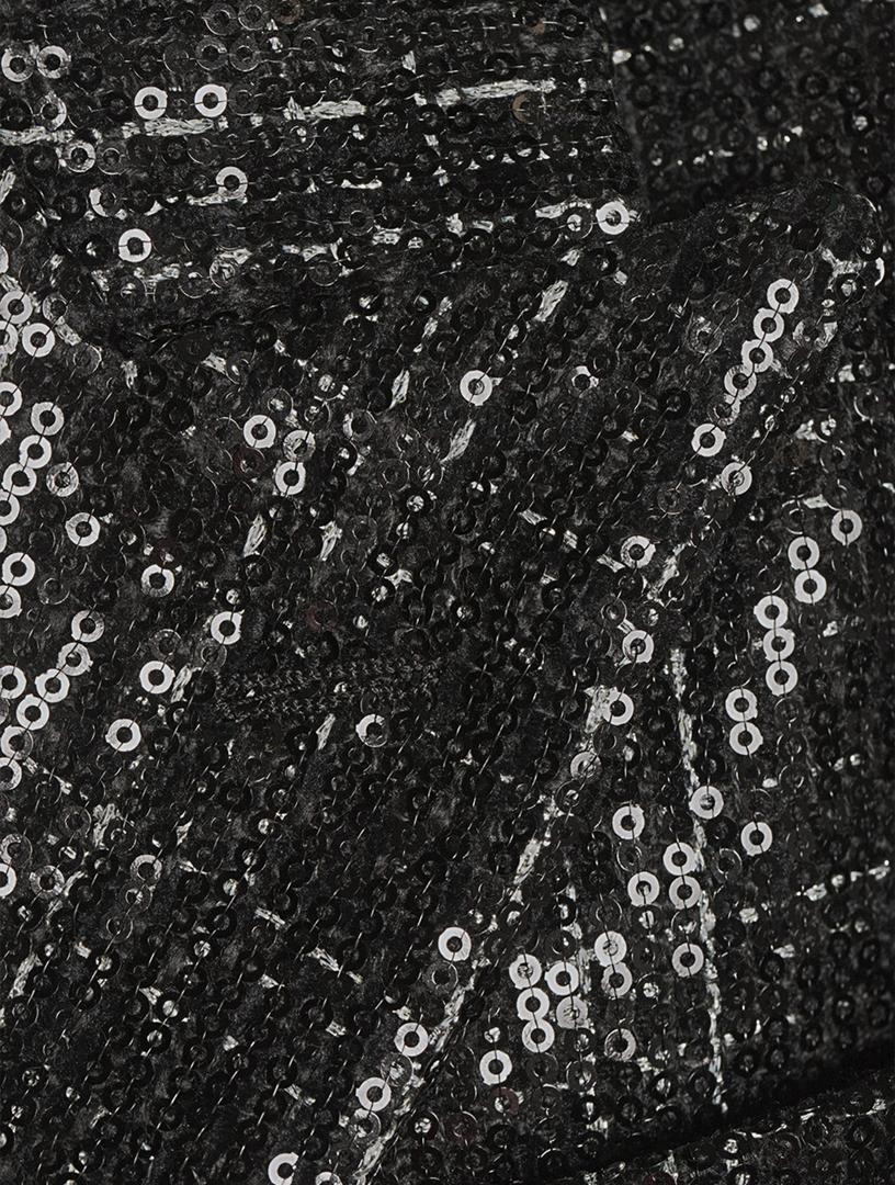 Sequin Boucle Double-Breasted Blazer