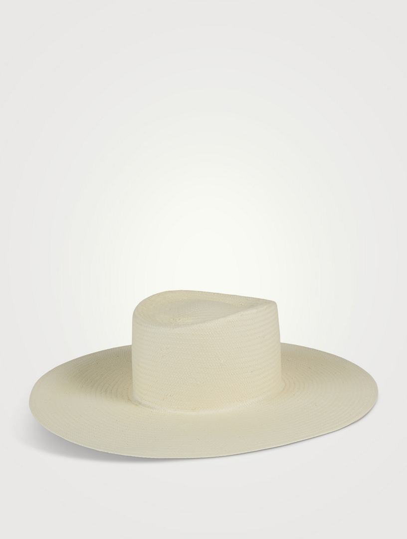 Straw Gambler Hat With Ties