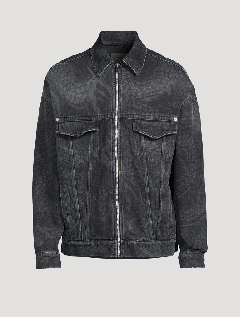 Designer black clearance denim jacket