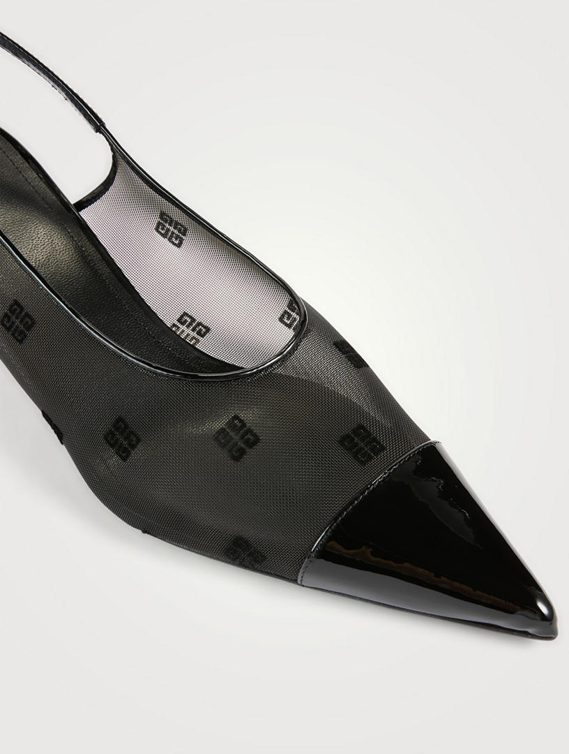 4G Mesh Slingback Pumps