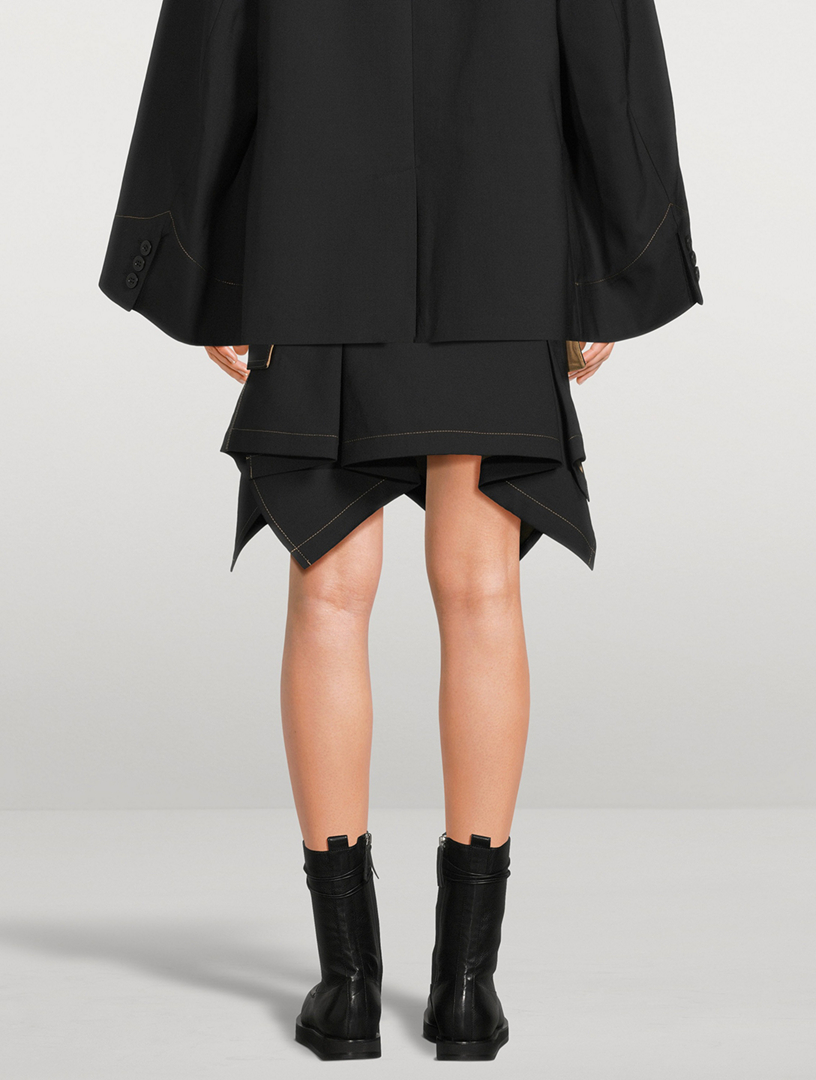 Sacai x Carhartt WIP Asymmetric Mini Skirt