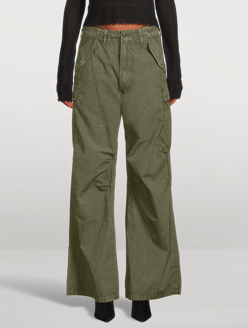 Wide-Leg Cargo Pants